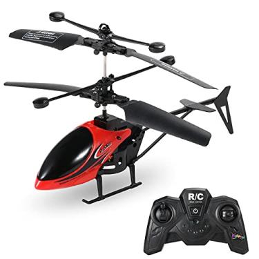 Imagem de Qudai Helicóptero RC Helicóptero com Controle Remoto Mini Brinquedo RC para Crianças