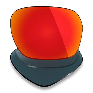 Imagem de Mryok Lentes de reposição polarizadas para Oakley Parlay OO4143 – Vermelho fogo