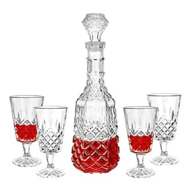 Imagem de Hauskraft LICR-001 Licoreira com 4 taças, Transparente