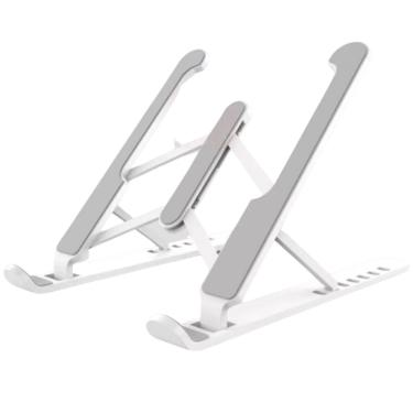 Imagem de Suporte p/ Notebook Mesa Trabalho Branco Ajustável Reforçado