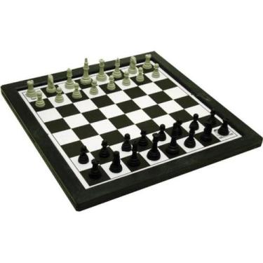 Conjunto de Jogo de Xadrez Padrão Internacional, Jogo de Xadrez Grande de  Plástico para Competição Com Tabuleiro de Xadrez