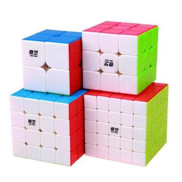 Cubo Magico 4x4 Profissional Giro Rápido Jiehui Adesivado