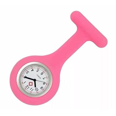 Imagem de Relógio Lapela Com Broche Bolso Ou Jaleco Original Bioland (Rosa)