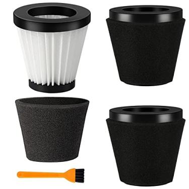 Imagem de Filtro de aspirador de pó portátil de substituição Scorpion com escova para Dirt Devil Style F117, compatível com Dirt Devil modelos SD20005RED, SD30025B e BD22025, compare com as peças AD40117 (pacote com 3)