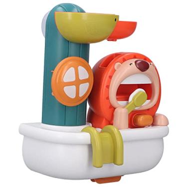 Imagem de Brinquedo de banho de bebê, aparência atraente de desenho animado desenvolver coordenação olho-mão brinquedo de banho estimular a imaginação das crianças para ambientes internos para mais de 3