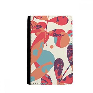 Imagem de Porta-passaporte com pintura de flores e folhas de outono para passaporte Notecase Burse carteira capa para cartão, Multicolorido.