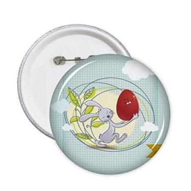 Imagem de Broche de folhas de coelhinho Happy Easter Festival 5 peças