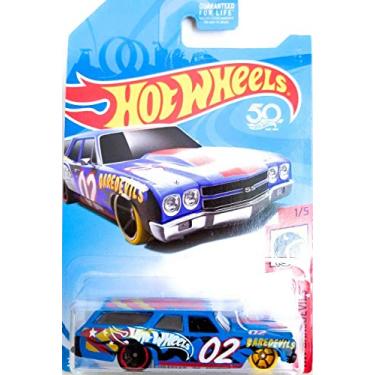 Imagem de Hot Wheels 2018 HW Demolidores 1970 Chevelle SS Wagon, azul