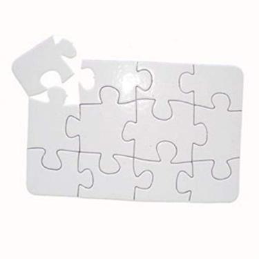 Imagem de 10 Quebra Cabeças 9x14cm 12 pçs Sublimação