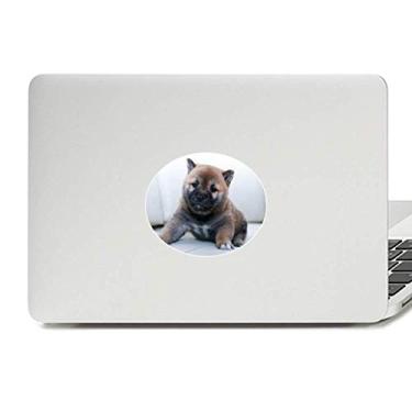 Imagem de Adesivo de notebook com estampa de animal de estimação e imagem fofa de vinil com emblema para laptop