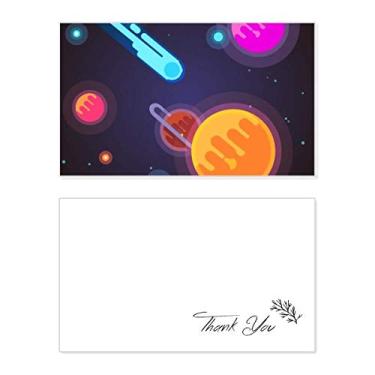 Imagem de Cenário espacial de monstro alienígena do universo cartão de agradecimento aniversário aniversário saudação casamento agradecimento