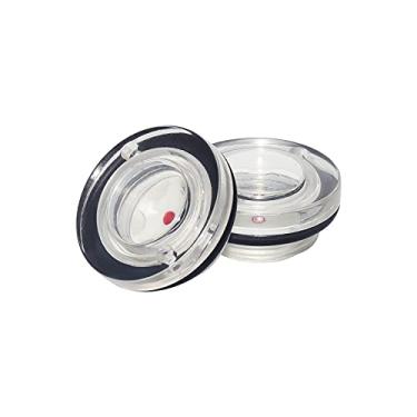 Imagem de Flyshop M16 x 1,5 macho rosca de plástico transparente acessórios para compressor de ar redondo nível de óleo, 4 peças