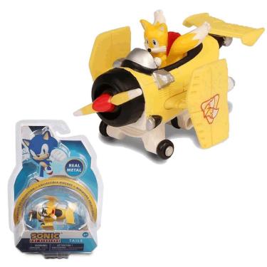 Imagem de Sonic The Headhog Carrinho Avião Tails Metal Diecast