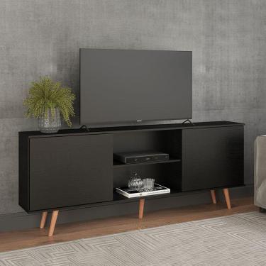 Imagem de Rack para Sala TV 65 Pol. 180x79Cm MDP Preto 0635 PRIME