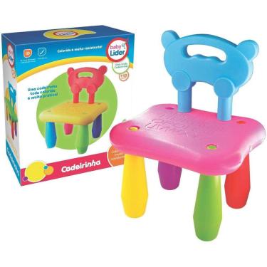 Imagem de Cadeirinha Para Bebê Desmontável De Plástico Colorido Para Crianças +1 Ano Primeira Infância