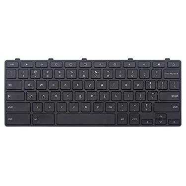 Imagem de Teclado americano para laptop Dell Chromebook 3180 Dell Chromebook 3181 Dell Chromebook 3189 Dell Chromebook 3380 sem luz de fundo