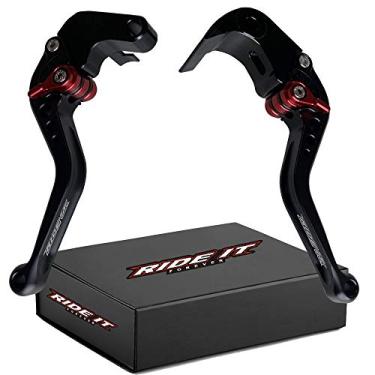 Imagem de RIDE IT Alavancas de embreagem de freio curtas para GSXR600 GSXR750 2006-2021, GSXR1000 2009-2021, GSXR 1000 2005-2006, GSX-S1000/F/ABS 2015-2020, Katana 20-Black