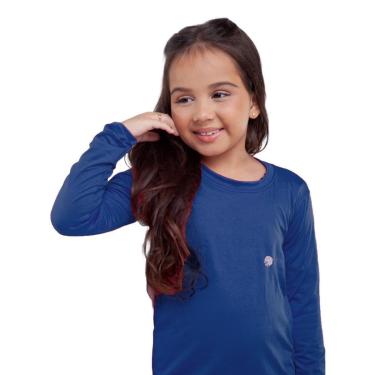 Imagem de Camisa Infantil Térmica Uv50+ Proteção Solar Menina Segunda Pele-Feminino