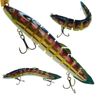 Imagem de Isca Artificial Articulada Tuvira Listrada 14cm 21.4gr Tucunaré Traíras Robalos-Unissex