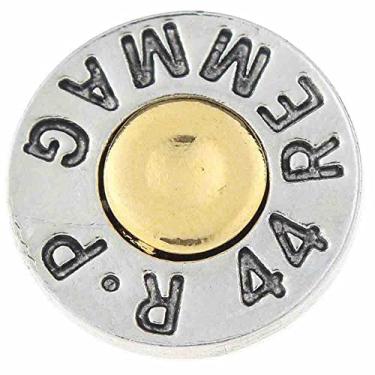 Imagem de Joia de encaixe de bala de prata antiga calibre de concha de espingarda militar vintage 18 mm botão de pingente de gengibre serve para pulseiras, colares e chaveiros personalizáveis femininos, 18MM