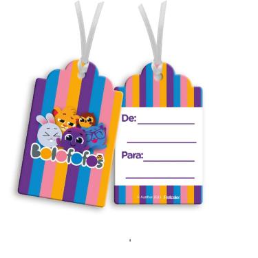 Imagem de Tag Moldura Bolofofos C/8 Festcolor