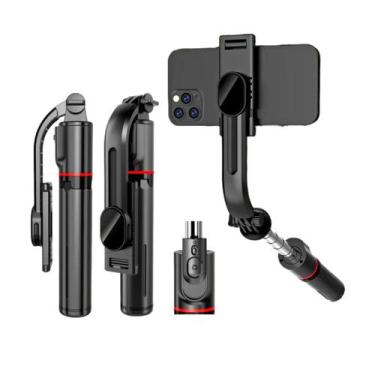 Imagem de Bastão Pau De Selfie Tripe Retrátil Com Bluetooth Para Celular Com Con