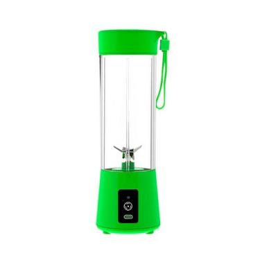 Imagem de Mini Liquidificador Portátil Elétrico Recarregável Usb Verde - ELLO, 3