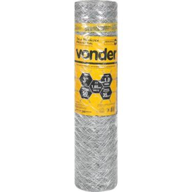 Imagem de Tela Metálica Mangueirão Hexagonal Malha 3'' 16 Bwg x 1,0m com 50 metr