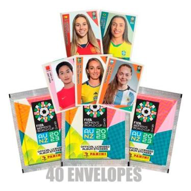 Imagem de Kit 200 Figurinhas Copa Do Mundo Feminina 2023 -40 Envelopes - Panini