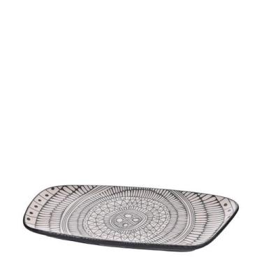 Imagem de Travessa Ret Boho 29x1.5x14Cm Cerâmica - Mai Home