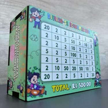 Imagem de Cofre Desafio Infantil - Meta 500 Reais Ensine seu Filho a Poupar - Co