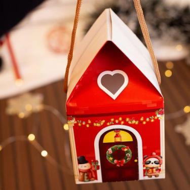 Imagem de Caixa Casinha Para Panetone Cidadade Do Natal C/ 5 Un - IDEIA