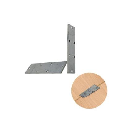 Imagem de Chapa Suporte 3 X 10 Cm Para Junção Zincado - Bigfer, Aço