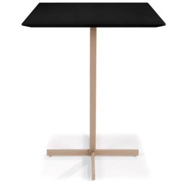 Imagem de Mesa Bistrô Bromélia em Aço Carbono Dourado - Drop mobiliário