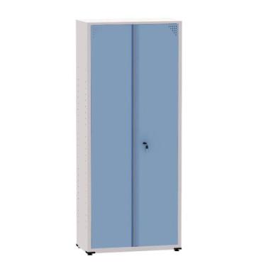 Imagem de Armário de Aço Montável Econômico Ap409sl Pandin 1,93 m Cinza e Azul D