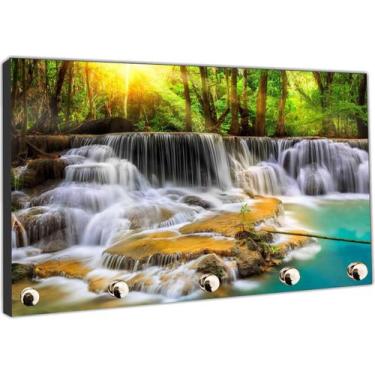 Imagem de Porta Chaves Paisagens Cachoeira Organizador Chaveiros - Vital Quadros