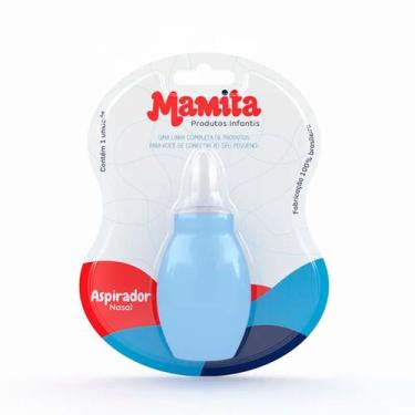 Imagem de Aspirador Nasal Mamita Desobstruir as Vias Respiratórias do Bebê, Azul