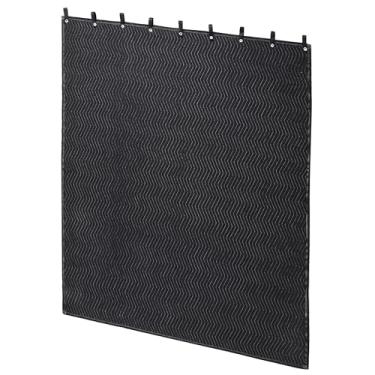 Imagem de MABOZOO Cobertor de som de estúdio, cobertor grande à prova de som com ilhós, cobertor grande de movimento resistente de 72 x 80, divisor redutor de ruído para oficina porão lavanderia acústica