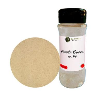 Imagem de Pimenta Branca em Pó Tempero Qualidade Premium Pote com Dosador 70g  -