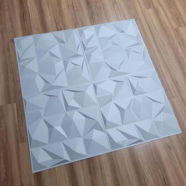 Imagem de Revestimento de Parede Placas PVC 3D Londres Cinza 50x50cm - decor par