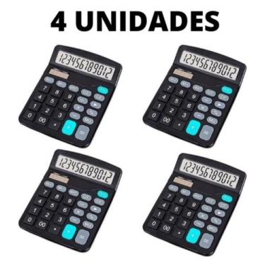 Imagem de Calculadora De Mesa Escritório Display 12 Digitos 4 Unidades - Aiker