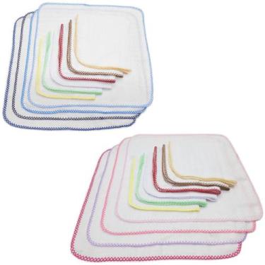Imagem de 10 Boca 33x33 + 10 Fraldas Grande- Quadriculada C/ Picueta - Dugu