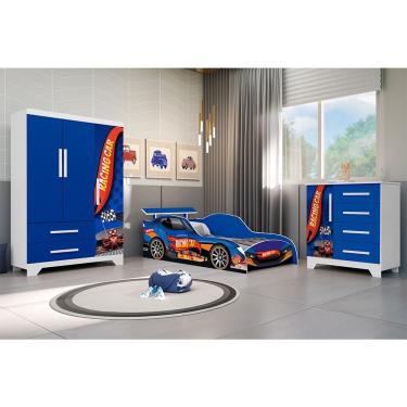 Imagem de Quarto Infantil Completo Personagens Carros  - Azul