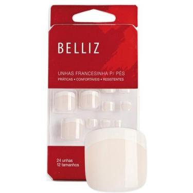 Imagem de Unhas Postiças Para Pés Francesinha Belliz 1208