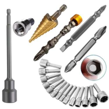 Imagem de Jogo 20 Pçs Bits Ponteira Parafusadeira Philips Soquetes - Str Store