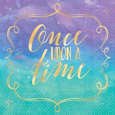 Imagem de Pretty Beverage Napkins |"Once Upon A Time" Hot Stamped