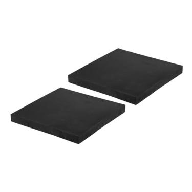 Imagem de PATIKIL Almofadas antivibração de borracha, 2 peças de tapetes quadrados de isolamento de vibração 15 cm x 15 cm x 1,5 cm para ar condicionado HVAC, compressor de ar, lavadora e secadora, preta