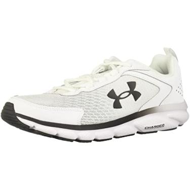 Imagem de Under Armour Charged Assert 9 Tênis de corrida masculino, Branco/preto, 42