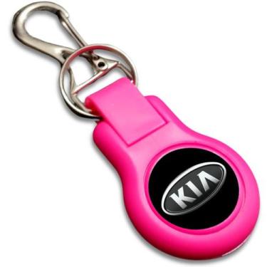 Imagem de Chaveiro Kia Carro Rosa Resina Pingo Ruby - PMK Gifts