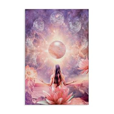 Imagem de Stupell Industries Arte de parede em tela Mindfulness & Moon Phases por Reinders, 50 x 76 cm